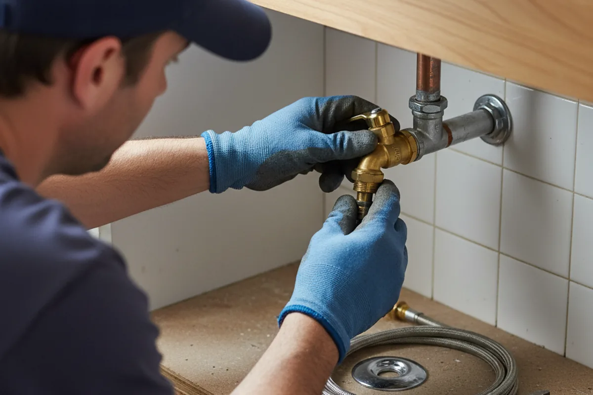 Shutoff valve and fitting work during Repiping in Triangle